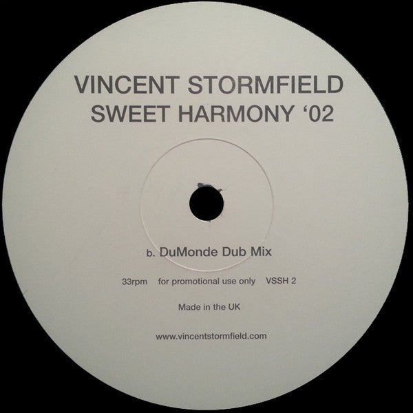 Vincent Stormfield : Sweet Harmony '02 (12", Promo)