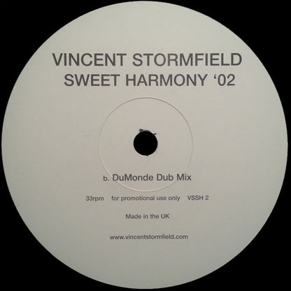 Vincent Stormfield : Sweet Harmony '02 (12", Promo)