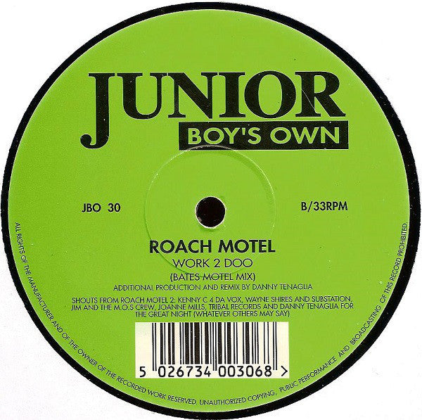 Roach Motel : Work 2 Doo (12")