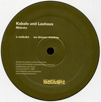 Kabale Und Liebe Und Lauhaus : Makake (12", Gen)