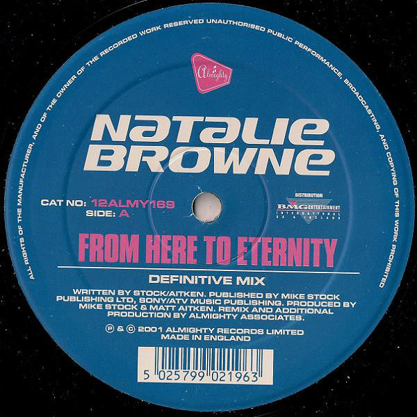 Natalie Browne : From Here To Eternity (12")