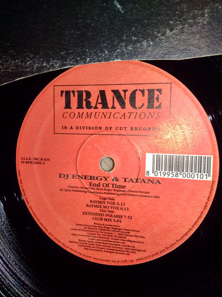 DJ Energy & DJ Tatana : End Of Time (12")
