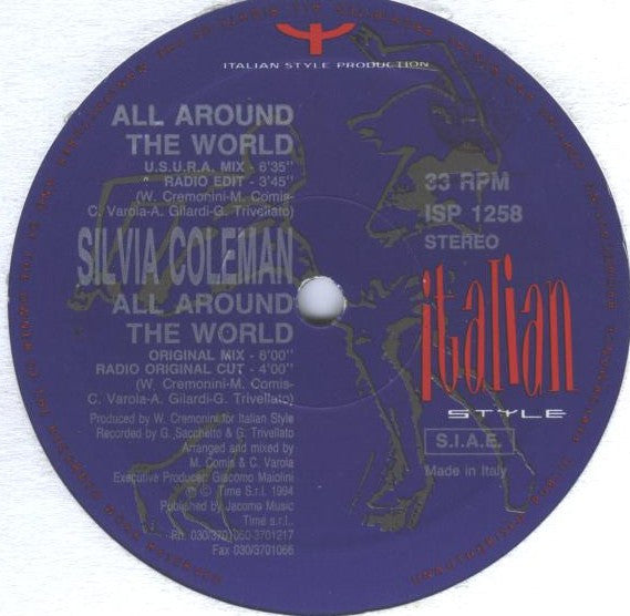 Silvia Coleman : All Around The World (12")
