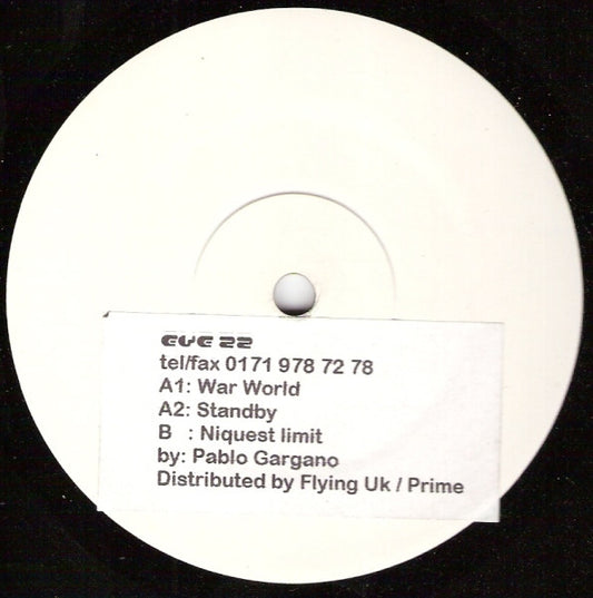 Pablo Gargano : Eve 22 (12", W/Lbl)