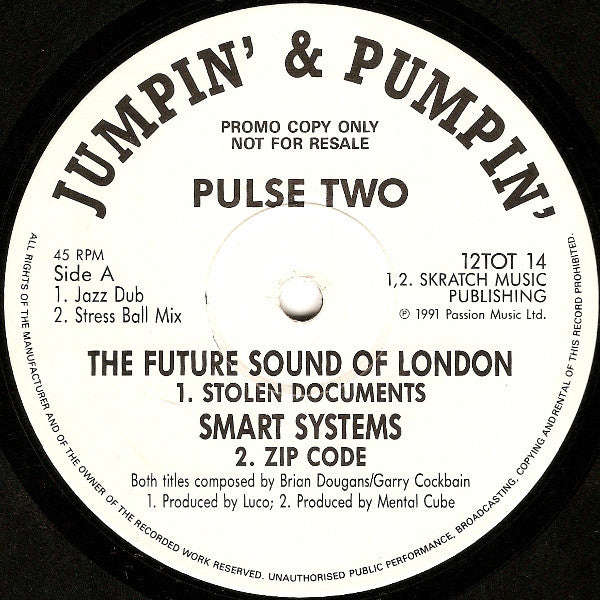 The Future Sound Of London / Smart Systems / Indo Tribe : Pulse Two (12", Promo)