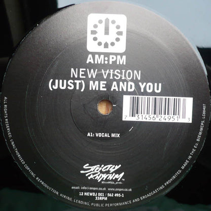 New Vision : (Just) Me And You (12", S/Sided, Promo)