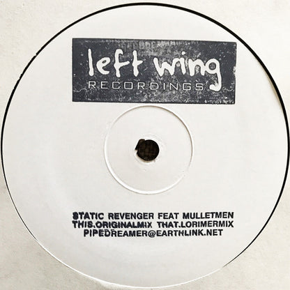 Static Revenger : Long Time (12", Single, W/Lbl, Sta)