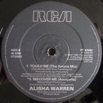 Alisha Warren : Discover Me (12")