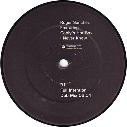 Roger Sanchez Featuring Cooly's Hot Box : I Never Knew (The Full Intention Remixes) (12", Promo)