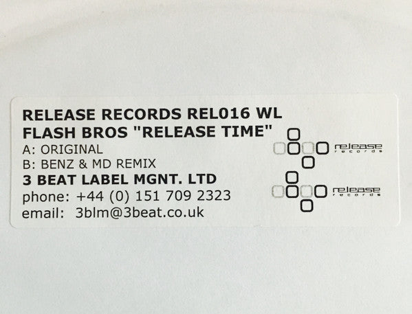 Flash Brothers : Release Time (12", Promo)