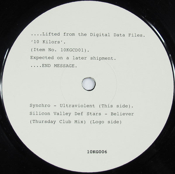 Synchro / Silicon Valley Def Stars : 10 Kilors Album Sampler #2 (10", Smplr)