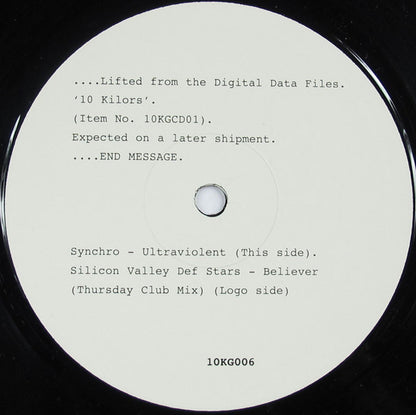 Synchro / Silicon Valley Def Stars : 10 Kilors Album Sampler #2 (10", Smplr)