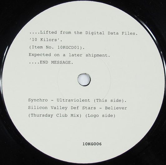 Synchro / Silicon Valley Def Stars : 10 Kilors Album Sampler #2 (10", Smplr)