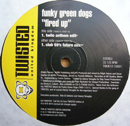 Funky Green Dogs : Fired Up (2x12")