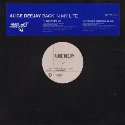Alice Deejay : Back In My Life (12", Promo)
