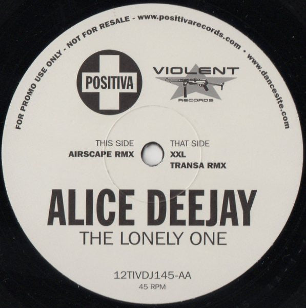 Alice Deejay : The Lonely One (12", Promo)