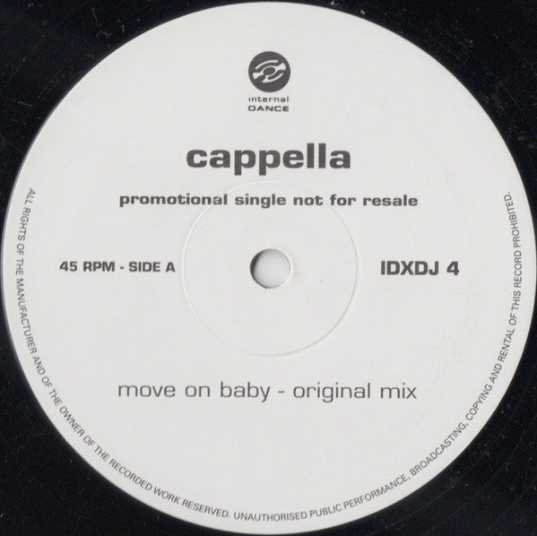 Cappella : Move On Baby (2x12", Single, Promo)