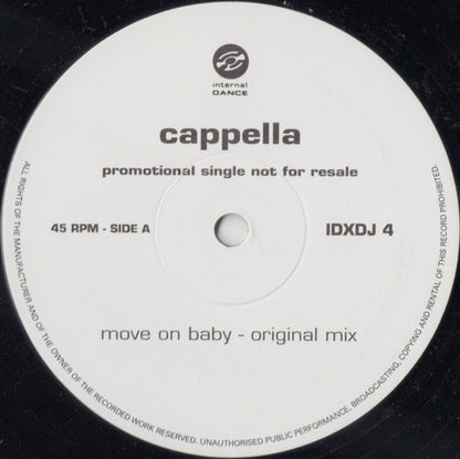 Cappella : Move On Baby (2x12", Single, Promo)