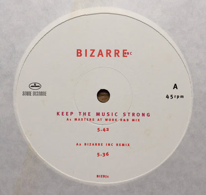 Bizarre Inc : Keep The Music Strong (2x12", Promo)