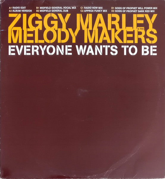 Ziggy Marley And The Melody Makers : Everyone Wants To Be (2x12", Promo)