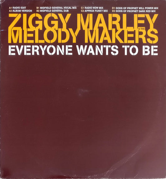 Ziggy Marley And The Melody Makers : Everyone Wants To Be (2x12", Promo)