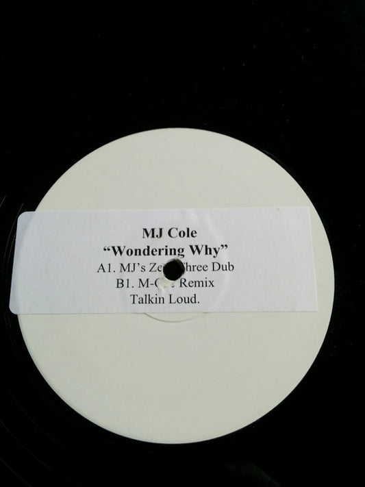 MJ Cole : Wondering Why (12", W/Lbl, Sti)