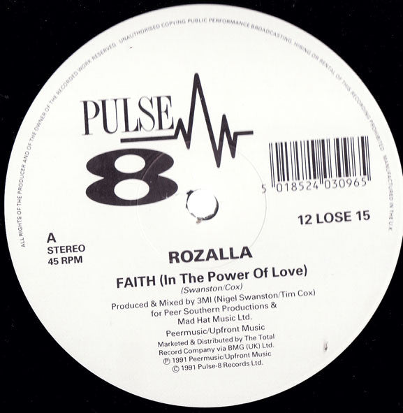 Rozalla : Faith (In The Power Of Love) (12")