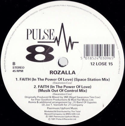 Rozalla : Faith (In The Power Of Love) (12")