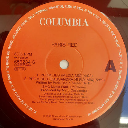 Paris Red : Promises (12")