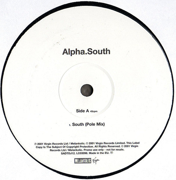 Alpha : South (12", Promo)