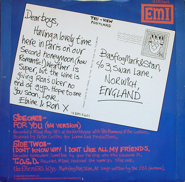 The Farmer's Boys : For You (12", Single)