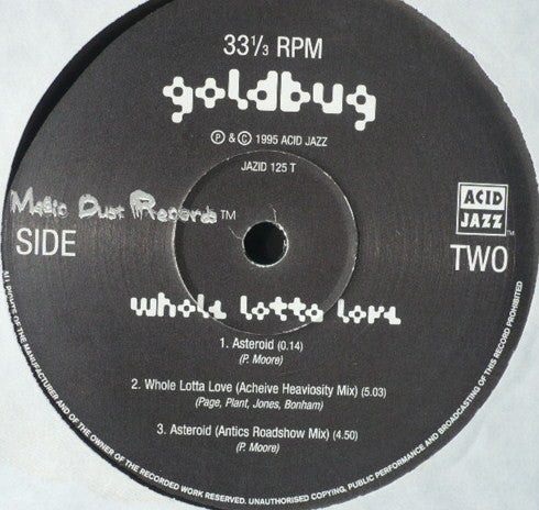 Goldbug : Whole Lotta Love (12", Single)
