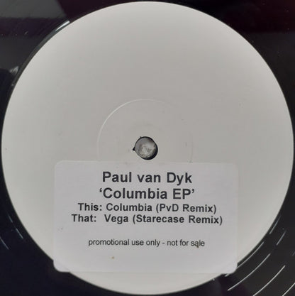 Paul van Dyk : Columbia EP (12", EP, Promo, W/Lbl, Sti)