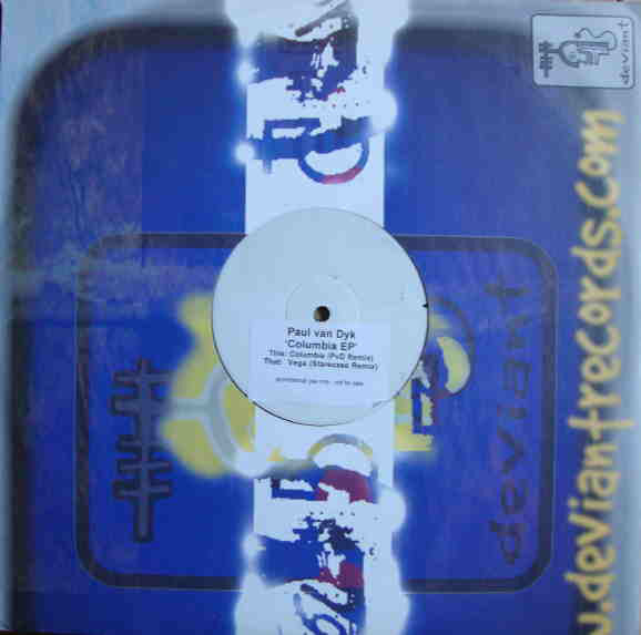 Paul van Dyk : Columbia EP (12", EP, Promo, W/Lbl, Sti)