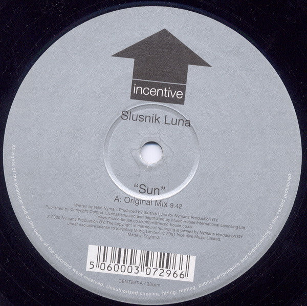 Slusnik Luna : Sun (12")