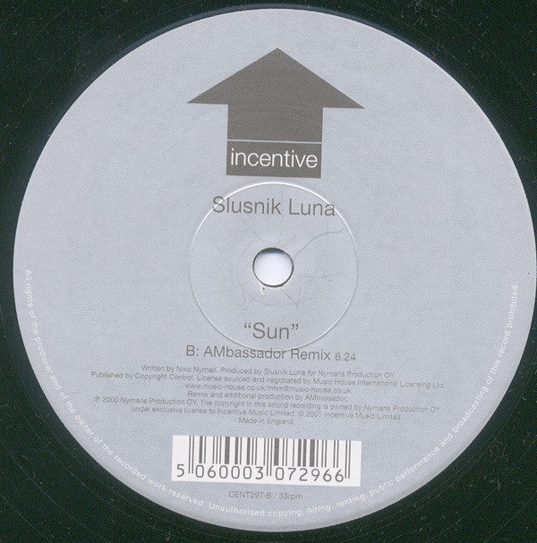 Slusnik Luna : Sun (12")