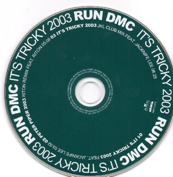 Run-DMC Feat. Jacknife Lee : It's Tricky 2003 (CD, Single)