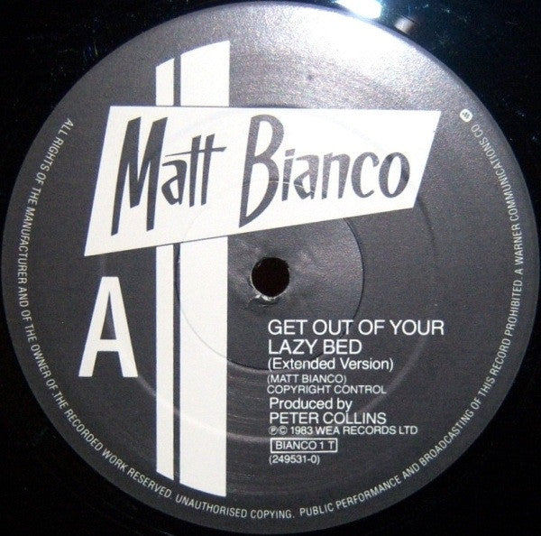 Matt Bianco : Get Out Of Your Lazy Bed (12")