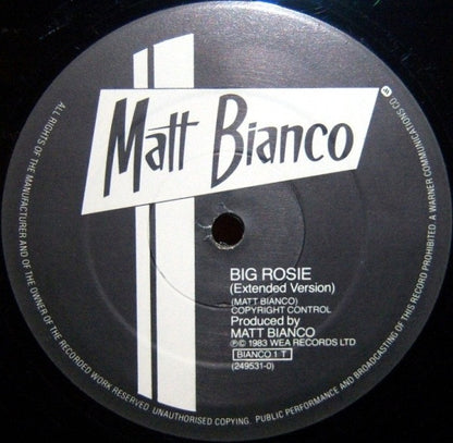 Matt Bianco : Get Out Of Your Lazy Bed (12")