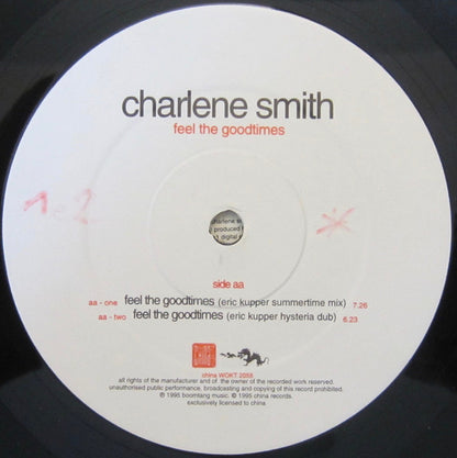 Charlene Smith : Feel The Goodtimes (12")