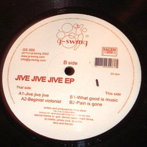 Mike Dixon : Jive Jive Jive EP (12", EP)