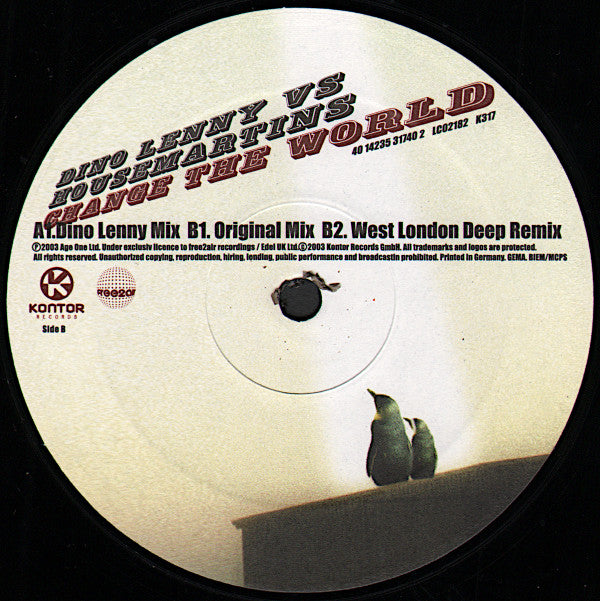 Dino Lenny Vs. Housemartins* : Change The World (12")