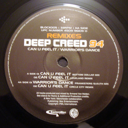 Deep Creed 94* : Can U Feel It / Warrior's Dance (Remixes) (12", Single)