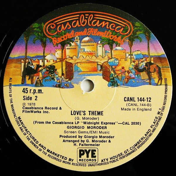 Giorgio Moroder : Chase (12", Ltd)