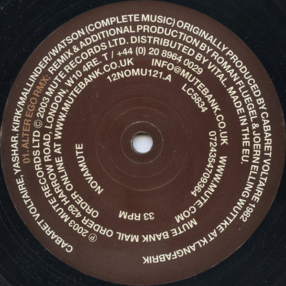 Cabaret Voltaire : Yashar (Remixes) (12")