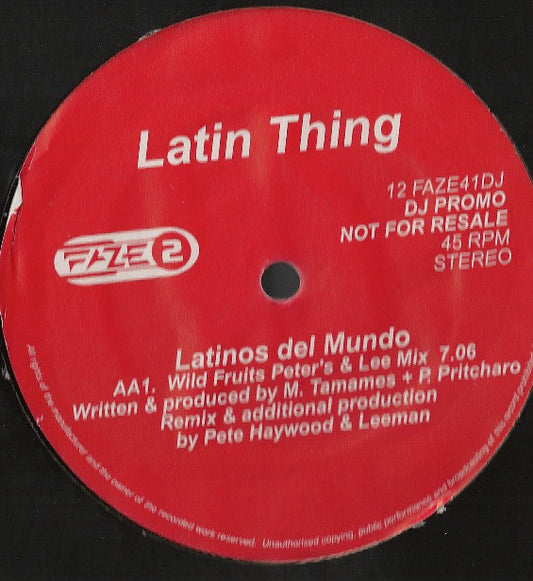 Latin Thing : Latinos Del Mundo (12", Promo)