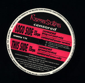 Kamasutra : Censored (12")