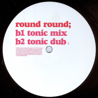 Sugababes : Round Round (12", Promo)