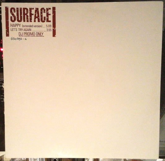 Surface : Happy (Extended Version) (12", W/Lbl)