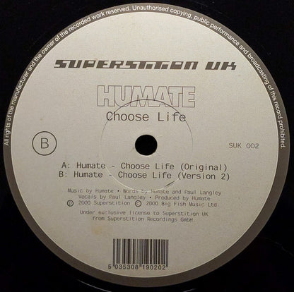 Humate : Choose Life (12", Ful)
